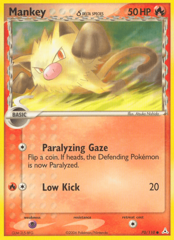 Mankey δ Pokémon card