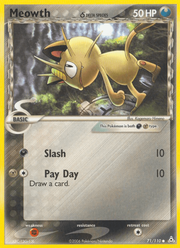 Meowth δ Pokémon card