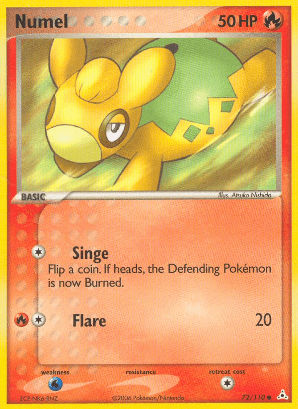 Numel Pokémon card