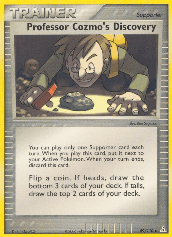 Professor Cozmo's Discovery Pokémon card
