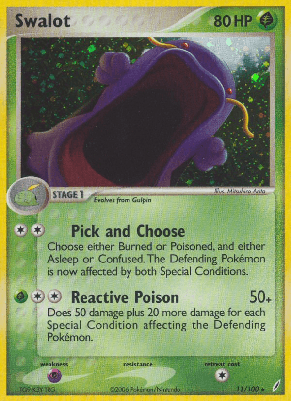 Swalot Pokémon card