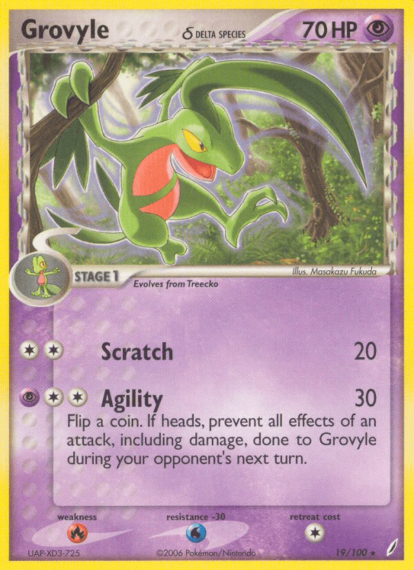 Grovyle δ Pokémon card