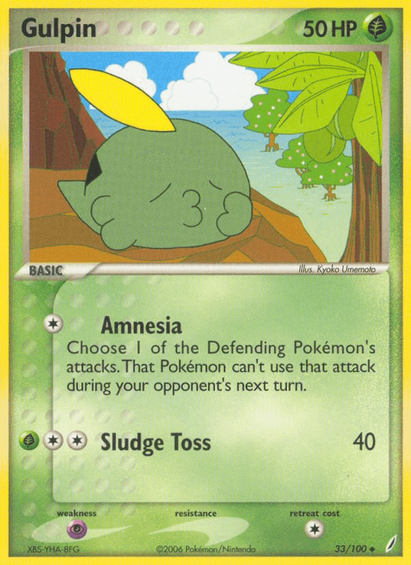 Gulpin Pokémon card