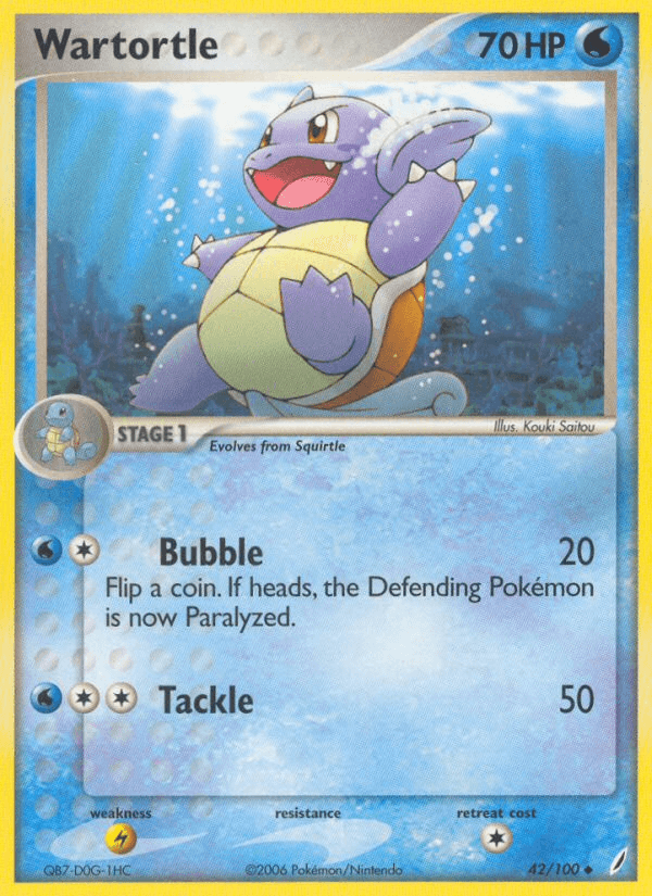 Wartortle Pokémon card