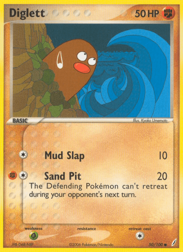 Diglett Pokémon card
