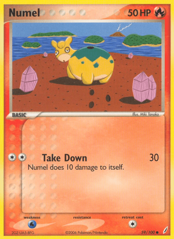 Numel Pokémon card