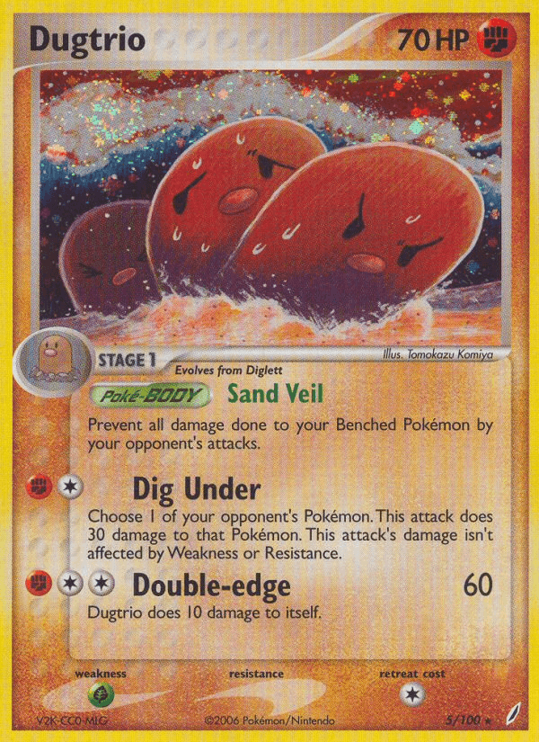 Dugtrio Pokémon card