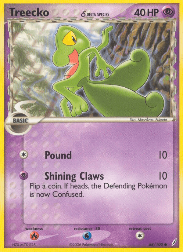 Treecko δ Pokémon card
