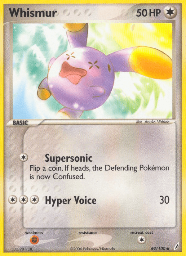 Whismur Pokémon card