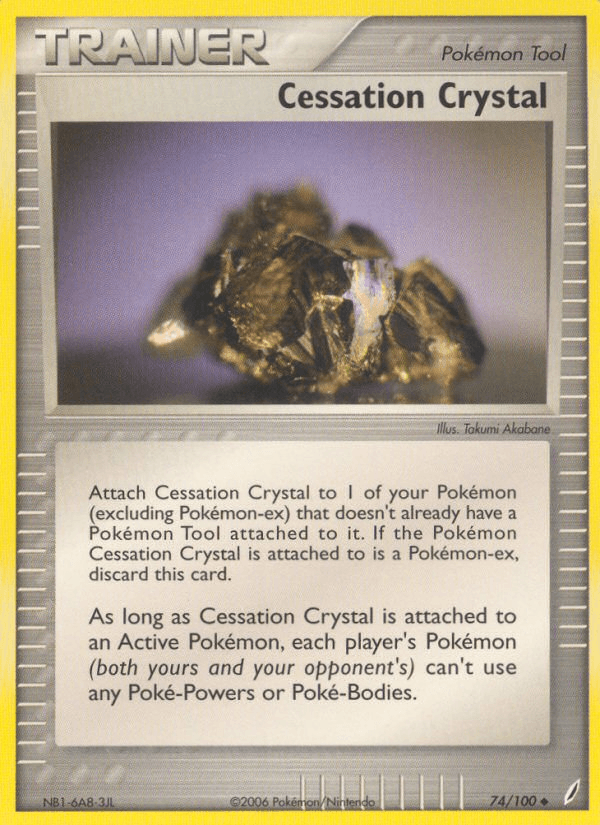 Cessation Crystal Pokémon card