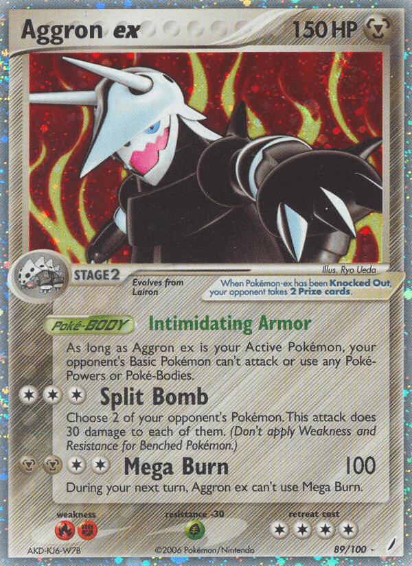 Aggron ex Pokémon card