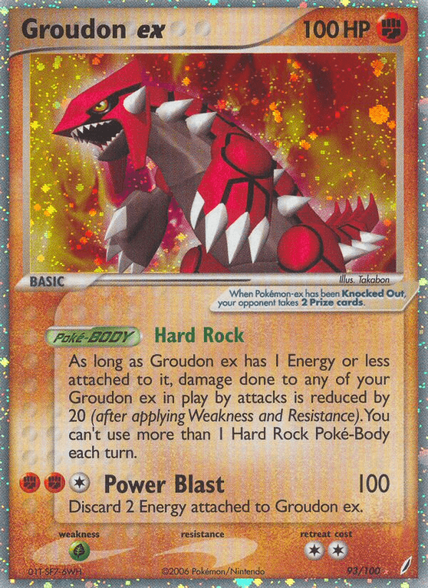 Groudon ex Pokémon card