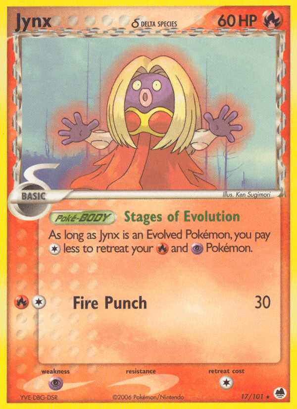 Jynx δ Pokémon card