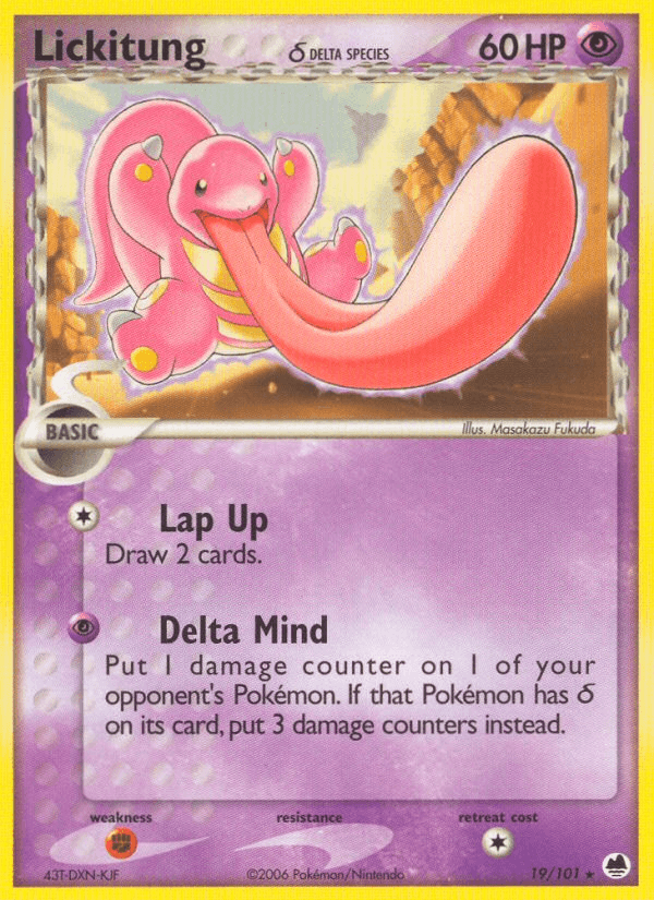 Lickitung δ Pokémon card