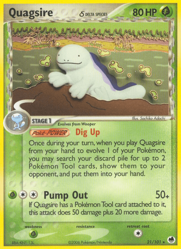 Quagsire δ Pokémon card