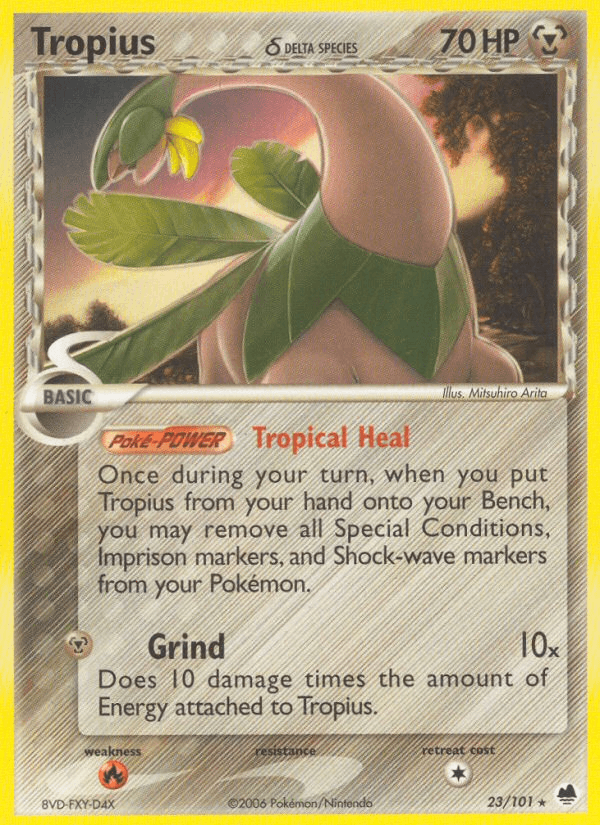 Tropius δ Pokémon card