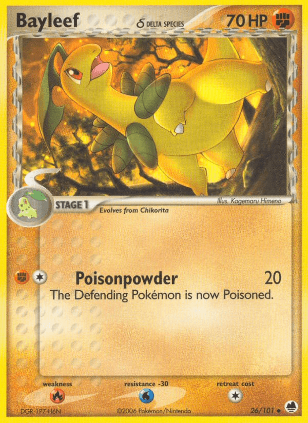 Bayleef δ Pokémon card