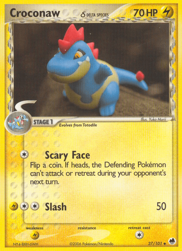 Croconaw δ Pokémon card