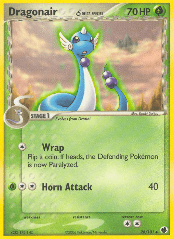 Dragonair δ Pokémon card