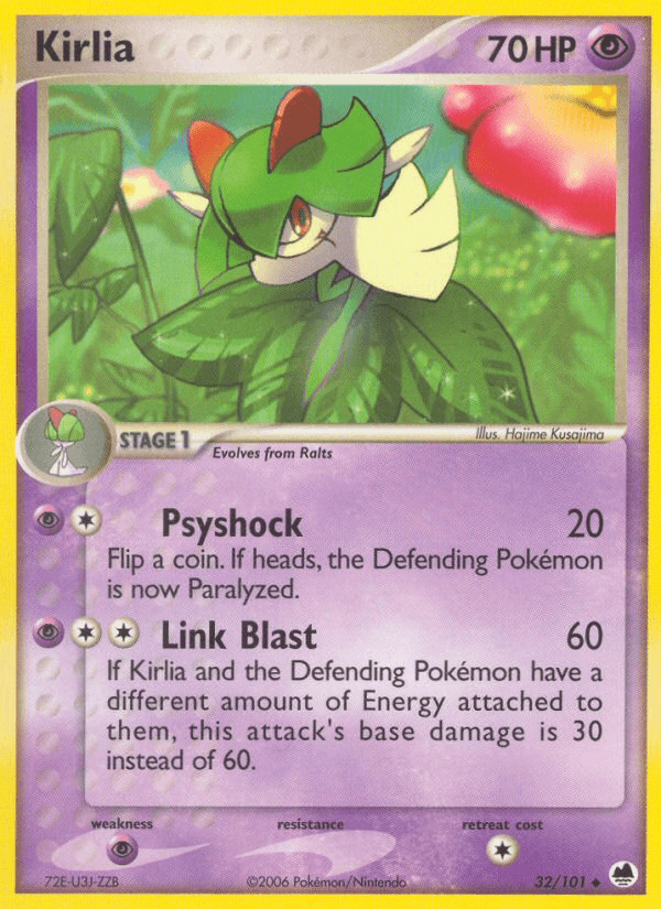 Kirlia Pokémon card