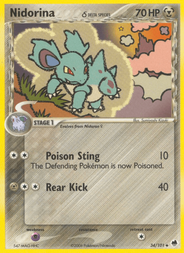 Nidorina δ Pokémon card