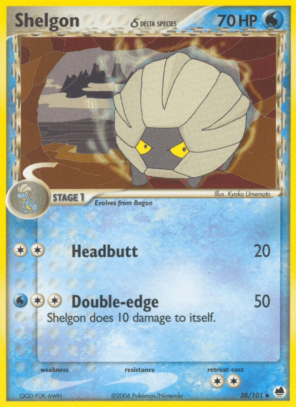Shelgon δ Pokémon card