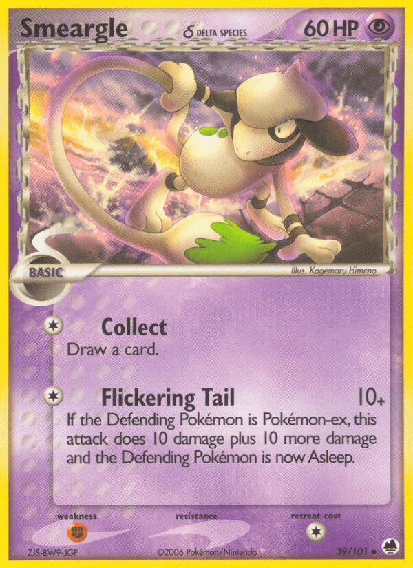 Smeargle δ Pokémon card