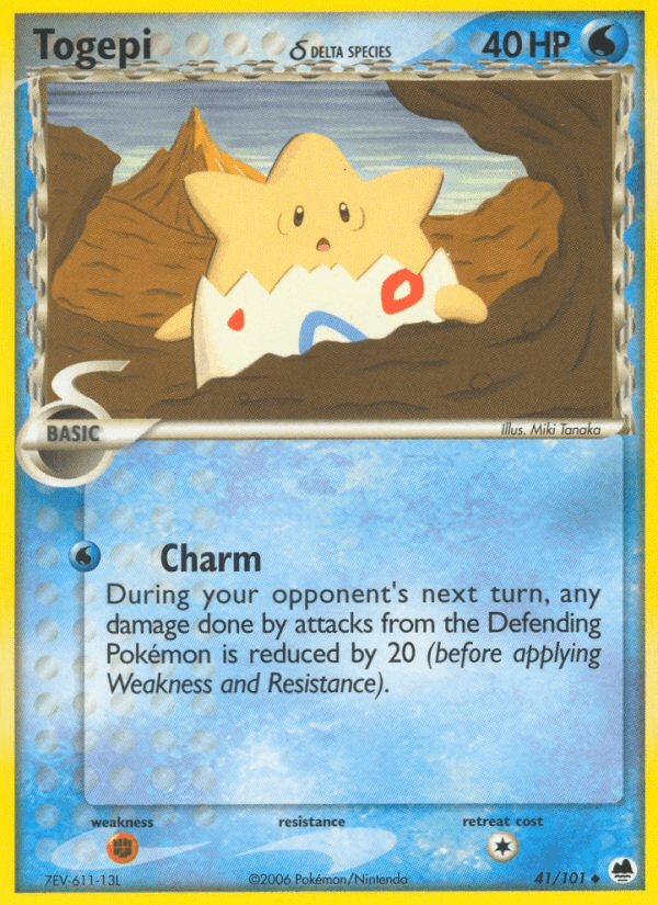 Togepi δ Pokémon card
