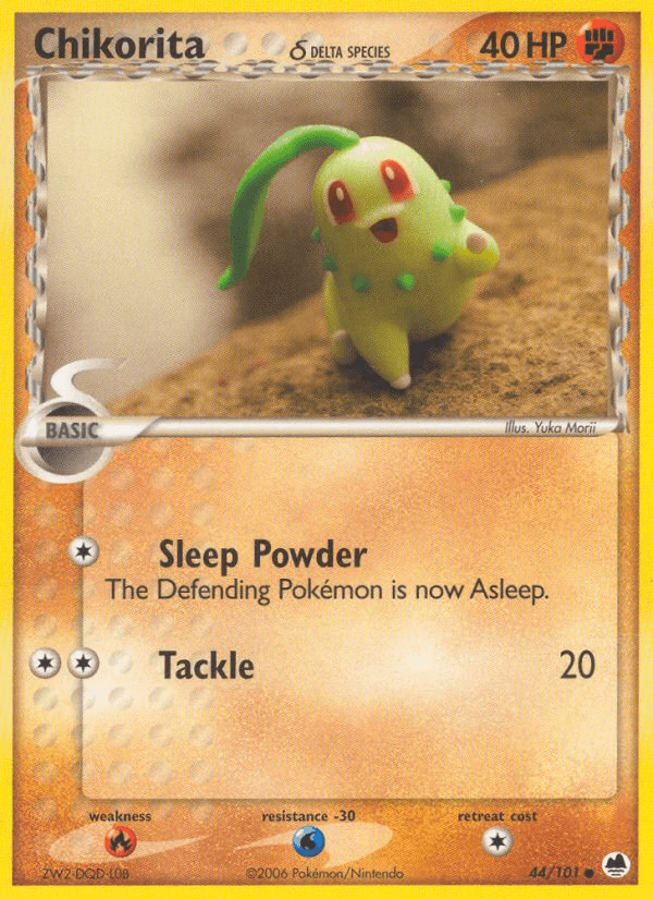 Chikorita δ Pokémon card