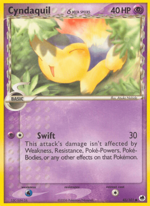 Cyndaquil δ Pokémon card