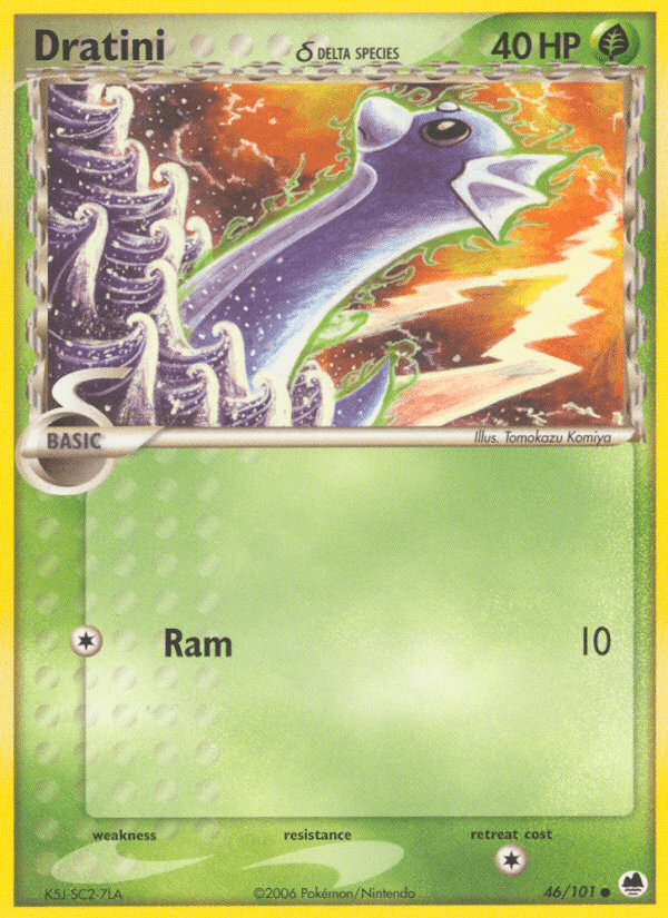 Dratini δ Pokémon card