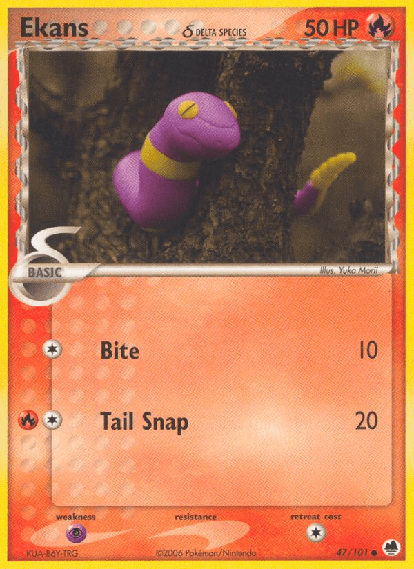 Ekans δ Pokémon card
