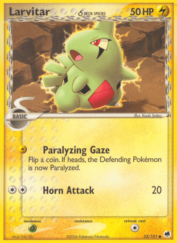 Larvitar δ Pokémon card