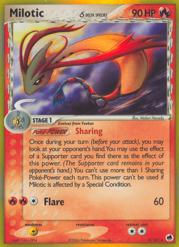 Milotic δ Pokémon card