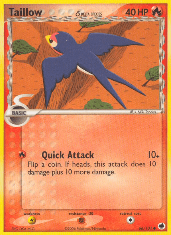 Taillow δ Pokémon card