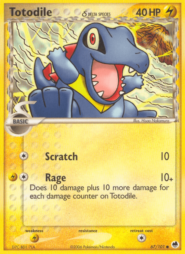 Totodile δ Pokémon card