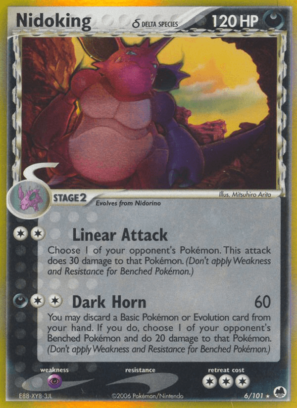 Nidoking δ Pokémon card