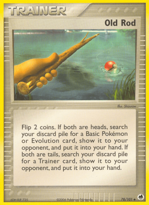 Old Rod Pokémon card