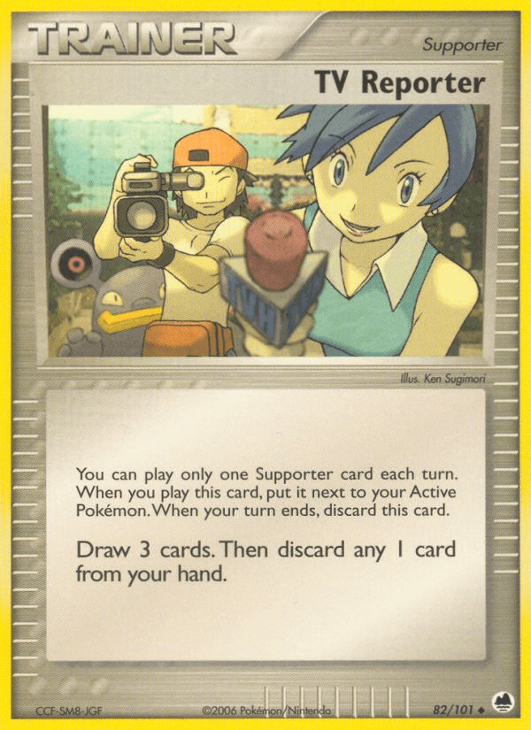 TV Reporter Pokémon card