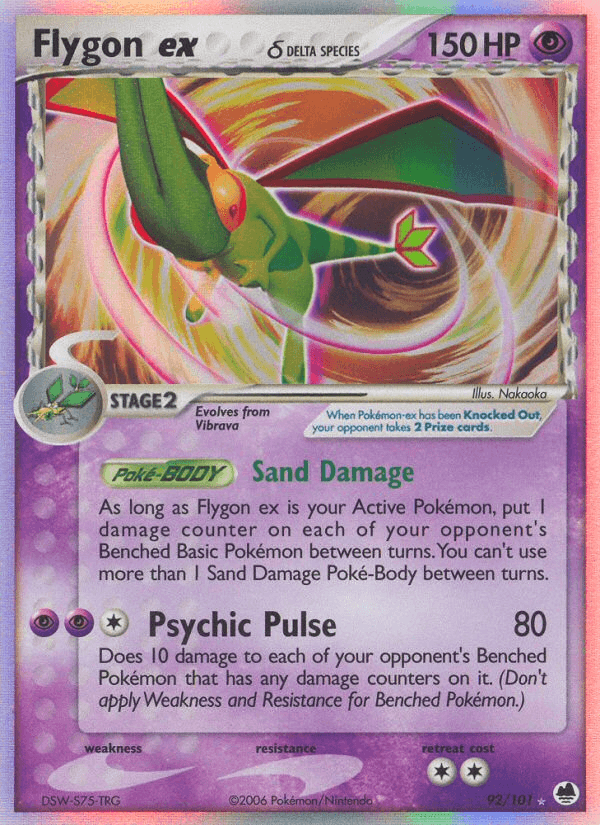 Flygon ex δ Pokémon card