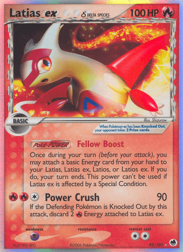 Latias ex δ Pokémon card