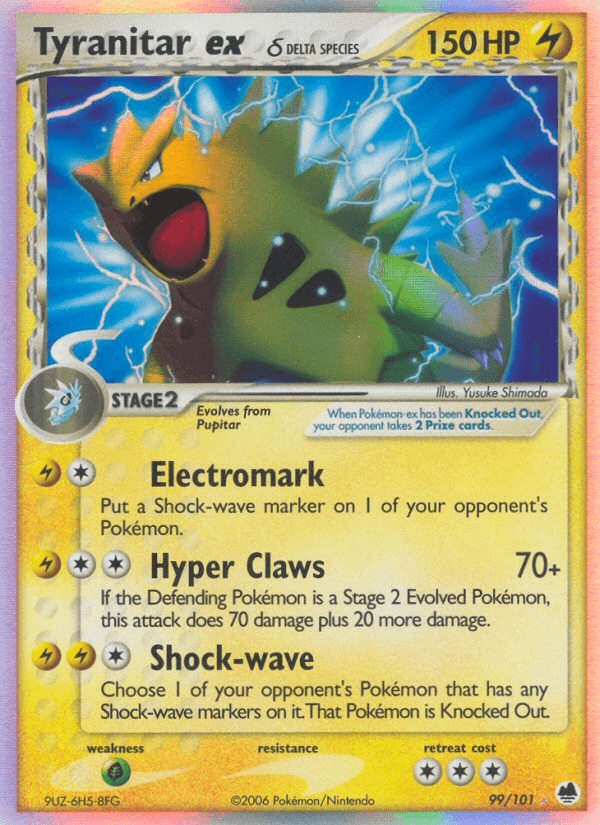 Tyranitar ex δ from Dragon Frontiers