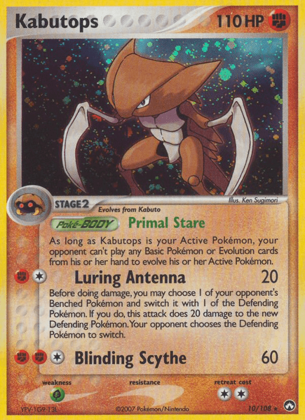 Kabutops Pokémon card