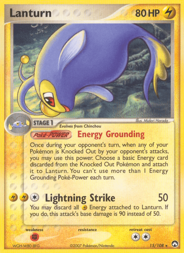 Lanturn Pokémon card