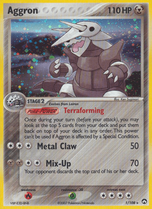 Aggron Pokémon card