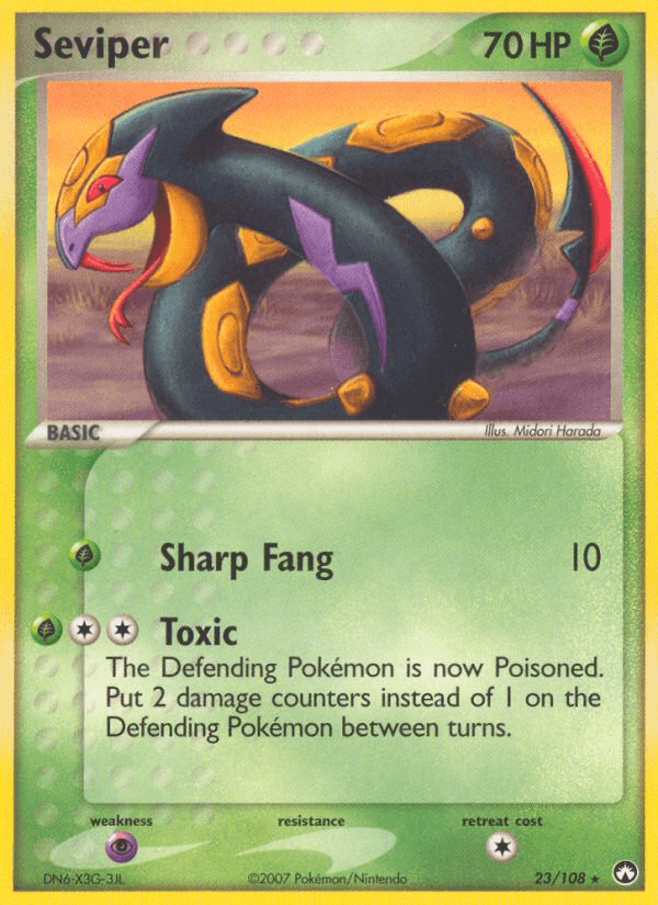 Seviper Pokémon card