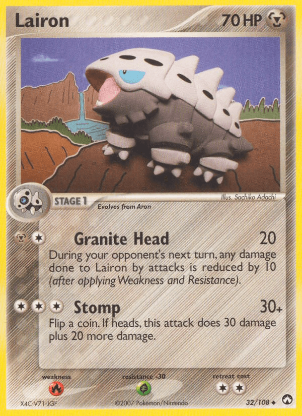Lairon Pokémon card