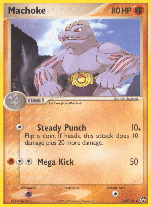 Machoke Pokémon card