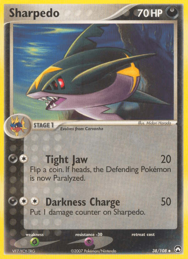 Sharpedo Pokémon card