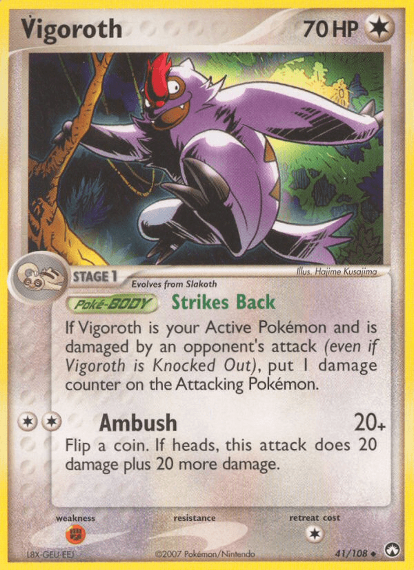 Vigoroth Pokémon card